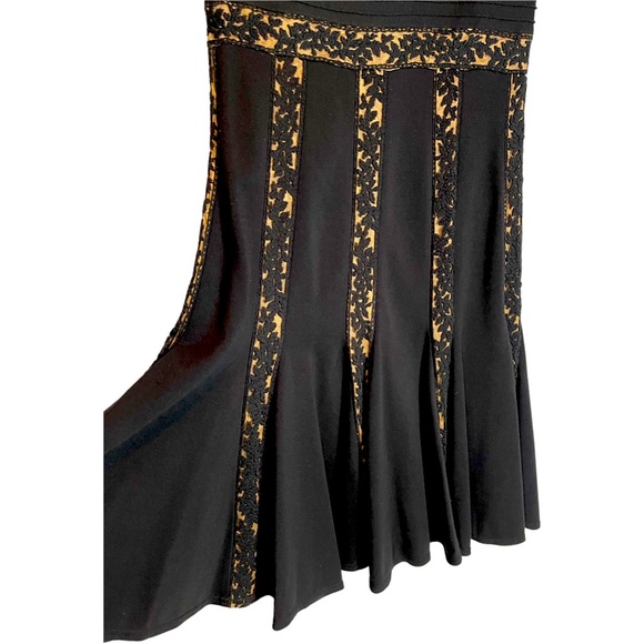 Tadashi Shoji jersey fit Flare midi dress - Picture 6 of 9